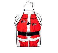 TRIXES Delantal para Cocinar con Motivo Festivo de Navidad Traje de Santa Claus Ho Ho Ho