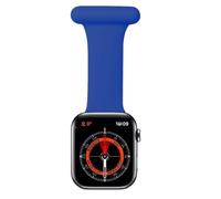 TRIXES Fob para Smart Watch, Azul Real - Reloj de enfermero de silicona con pasador - Compatible con dispositivos Apple Watch - Cierre de pasador (Azul Real, 42-45 mm)