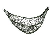 TRIXES Hamaca Militar Pequeña de Nylon para Dormir o Relajarse en un Camping, en el Jardín o en una Aventura de Supervivencia Verde