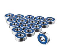 TRIXES Juego de 16 Ruedas Antifricción para Monopatín (Rodamientos Abec 9)