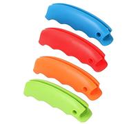 TRIXES Juego de 4 Sostenedores de Bolsos Plástico de Silicona Colores Surtidos