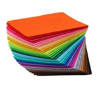 TRIXES - Juego de 40 hojas de fieltro multicolor para manualidades y artes - fieltro para manualidades - Material para Costura Artesanías de Bricolaje - Telas Patchwork