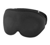 TRIXES Juego de antifaz opaco para dormir y tapones para los oídos - Antifaz acolchado ajustable de presión cero - Incluye bolsa de viaje de satén negro - 100% opaco para viajar y dormir cómodamente