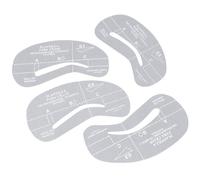 TRIXES Kit de plantillas de cejas para maquillaje y formas. Herramientas de belleza DIY. 4 estilos