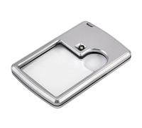 TRIXES Lupa de Bolsillo con aumentos 3X y 6X de con iluminación