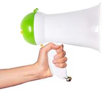 TRIXES Megafono Altoparlante 10W - Megafono Portatile Fino a 200 m di Portata - Alimentato a Batterie - per Eventi All’Aperto & Sport - Funzioni Voce & Sirena