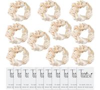 TRIXES Paquete de 10 coleteros de satén Novia del equipo - Accesorios para despedidas de soltera - Favores de fiesta para novias