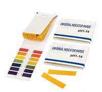 TRIXES Paquete de 2 papel de tornasol. pH 1 a 14 Libro Papel para Prueba 80 Tiras