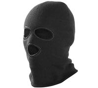 Trixes - Pasamontañas unisex, color negro, 3 agujeros estilo SAS, perfecto para snowboard, esquí, ciclismo e invierno, talla única