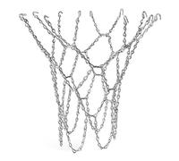 TRIXES Reemplazo de Cadena Altamente Durable Red de Baloncesto de Robusto Metal Plateado Tamaño Estándar del Bucle de los Ganchos en S