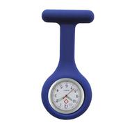 TRIXES Reloj de pulsera de silicona para enfermeras, color azul marino con manecillas que brillan en la oscuridad, ideal para profesionales médicos, accesorio esencial para el trabajo