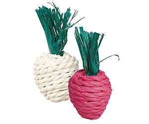 Trixie 2 Juegos Cuerda Paja, Color Surtido, 8 cm, Pequeños Mamíferos