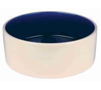 Trixie 2452 Comedero Cerámico, 2.1 L, 22 cm, Crema Azul