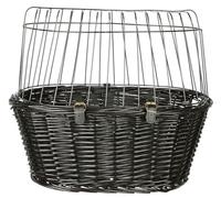 Trixie 2818 - Cesta Bicicletas mimbre osc., Rejilla, 50×41×35 cm
