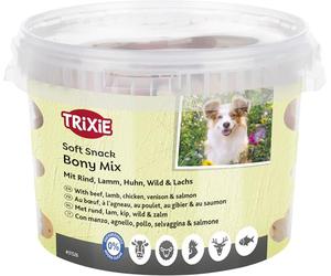 TRIXIE 31526 Bote Snacks Bony Mix, XXL - 1800 gr, para Perros