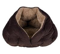 Trixie 36356 Cueva de peluche Malu, 47 × 27 × 41 cm, marrón/marrón claro