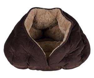Trixie 36356 Cueva de peluche Malu, 47 × 27 × 41 cm, marrón/marrón claro