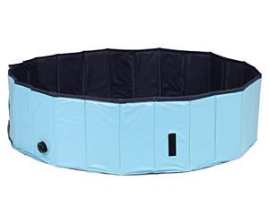 Trixie 39482 Piscina para perros, ø 120 x 30 cm, turquesa/gris