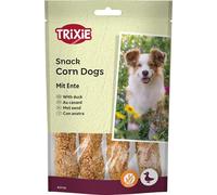 TRIXIE 4 Snacks PREMIO Corn Dogs, Con Pato, 100 g, Perro | Deliciosa recompensa para todos los días: sin gluten, ideal para entrenar o como aperitivo, con alto porcentaje de carne