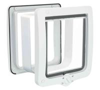 Puerta gatera 4 funciones con túnel XL - Trixie - Tamaño: XL | Color del Producto: Blanco