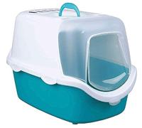 Trixie 40345 - Bandeja Higiénica Vicoeasyclean, Turquesa/Blanco, , 40 x 40 x 56 cm