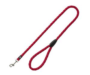 Trixie 4053032023185 - Correa New Cavo para Perros, Rojo, M, 1 Unidad | Correa redonda cómoda para perros pequeños y medianos, con reflectores para una mejor visibilidad