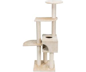 TRIXIE 43861 Poste Rascador Alicante, 142 cm, Beige | Superficie de sisal resistente y almohadillas suaves: proporciona diversión a los gatos, juego y retiro relajado
