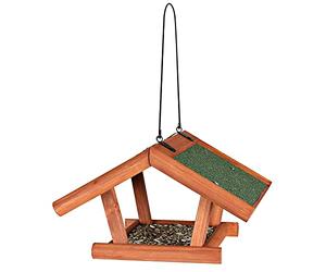 Trixie 5568 Comedero Pájaros Natura, Colgante, 30 x 18 x 28 cm, Madera Pino