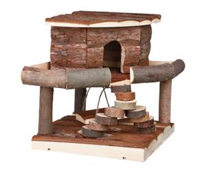 TRIXIE 61777 Casita Hámsteres IDA, Natural Living, 19 x 20 x 19 cm, para roedores