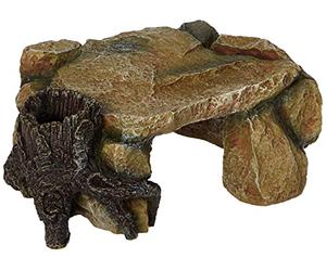Trixie 8847 Meseta de roca con Tronco de árbol para decoración de | 25 cm. Alta calidad y durabilidad.