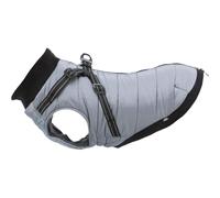 TRIXIE Abrigo Pontis con arnés, S 40 cm, Gris
