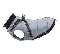TRIXIE Abrigo Pontis con arnés, XS 30 cm, Gris, para Perros