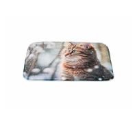 Trixie Alfombrilla de Navidad para gatos, diseño festivo de invierno, almohadilla de felpa para tumbarse, 40 x 30 cm, cama cómoda para mascotas de temporada