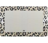 Trixie Alfombrilla para comedero con Aspecto de Leo, 44 x 28 cm, para | Base lavable para cuencos: atrapa salpicaduras y restos de comida de forma fiable y protege el suelo