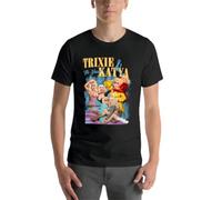 Trixie and Katya Vintage T-Shirt t-Shirts Man Kawaii Clothes Summer Clothes Anime Mens Graphic t-Shirt