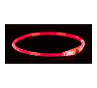 TRIXIE Anillo Luz Flash USB, L-XL: 65 cm/ø 8 mm, Rojo