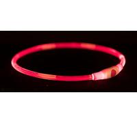 Trixie Collar Anillo Con Luz Flash Usb Para Perros Rojo S-M