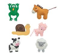 TRIXIE Animales de Granja de Fieltro para Gatos con Hierba gatera - 1 Pieza