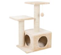 TRIXIE - Árbol Rascador para Gatos de Felpa y Sisal Natural con Hamaca y Condominio, Beige