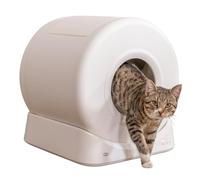 Trixie - Arenero Automático Inteligente para Gatos (51x56x54 cm) - Inodoro Autolimpiable Cerrado con Sensores de Seguridad - Control de Olores y Limpieza Automática, Ideal para Varios Gatos