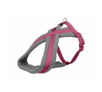 TRIXIE Arnés Comfort para Perros, L-XL (70-110 cm / 25 mm), Orquídea - Acolchado de Felpa Extra Suave, Doble Ajuste Abdominal Ergonómico y Cinta de Nylon de Alta Resistencia