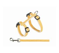 Arnés de perro con correa 27-45 cm/13 mm mostaza