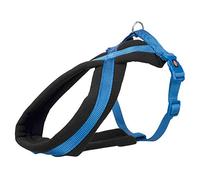 TRIXIE - Arnés premium con relleno de vellón, M: 45-80 cm/25 mm, Azul(Royal Blue)