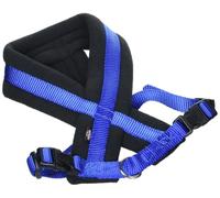 TRIXIE - Arnés premium con relleno de vellón, M-L: 50-90 cm/25 mm, Azul(Royal Blue)