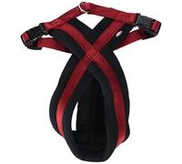 TRIXIE - Arnés premium con relleno de vellón, M-L: 50-90 cm/25 mm, Rojo