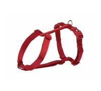 TRIXIE Arnés Premium para Perros, Talla L (60-87 cm / 25 mm), Rojo, Nylon de Alta Resistencia Totalmente Ajustable, Ergonómico con Cierre de Seguridad y Ajuste Abdominal Flexible