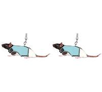 TRIXIE, Arnés Suave con Correa para Pequeños Mamíferos, Colores Variados (Paquete de 2)