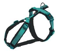 TRIXIE Arnés Trekking NEW Premium, S: 36-44cm/15mm, Azul Océano/Grafito, Perro