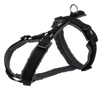 TRIXIE Arnés Trekking NEW Premium, XL: 80-97cm/25mm, Negro/Grafito, Perro