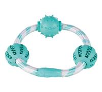 Aro de Cuerda con Pelotas Menta Denta Fun para Perros 20 cm